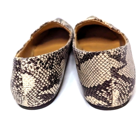 Faux Python Pointed Toe Loafers - Picture 5 of 6